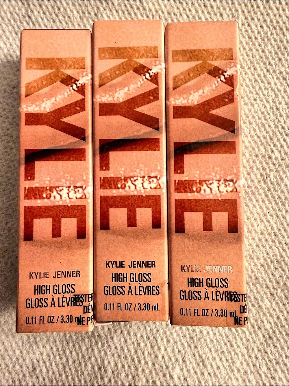 Kylie Cosmetics High Gloss 3-Pack 703 DolceK Lip Gloss (New in box)